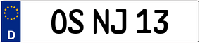 Truck License Plate